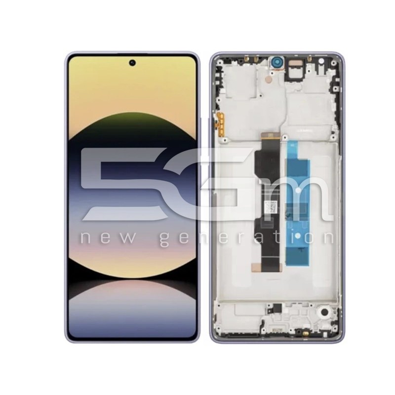 Écran Tactile + Châssis Violet Xiaomi Redmi Note 14S (Ori)