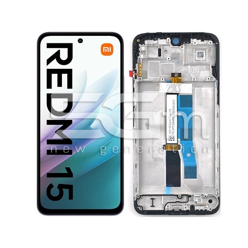 Display Touch + Frame Black Xiaomi Redmi 15 4G - Poco M7 4G (Ori)