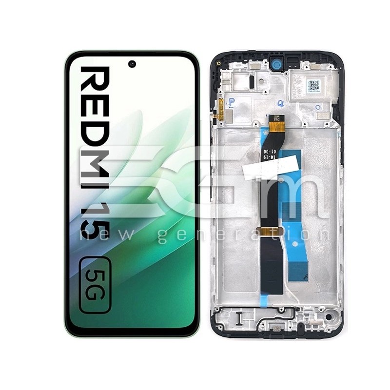 Display Touch + Rahmen Schwarz Xiaomi Redmi 15 5G (Ori) | 5G-M Online Shop