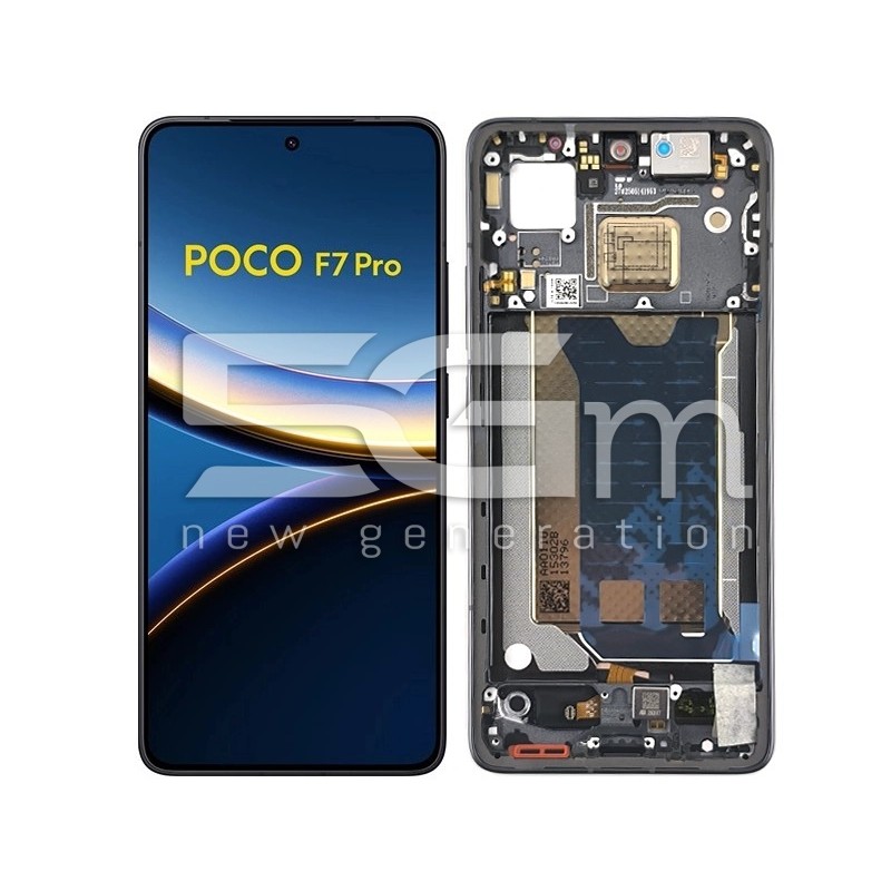 Display Touch + Rahmen Black Xiaomi Poco F7 Pro 5G (Or) | 5G-M
