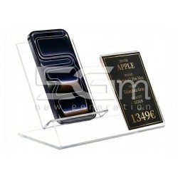 Acrylic Smartphone Display Stand with Label Holder | 5G-M