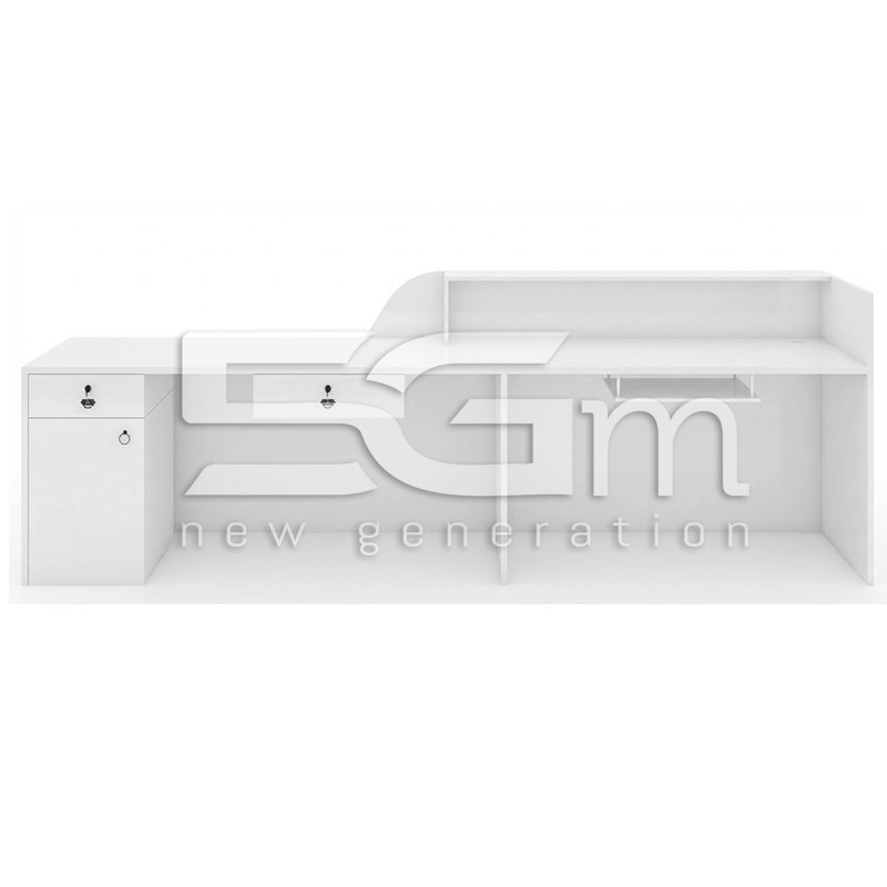 Tejghea Recepție Magazin 300cm Design Industrial LED | 5G-M Arredo