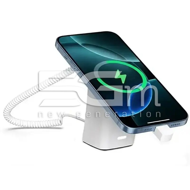Espositore iPhone Antifurto con Cavo Lightning Bianco | 5G-M
