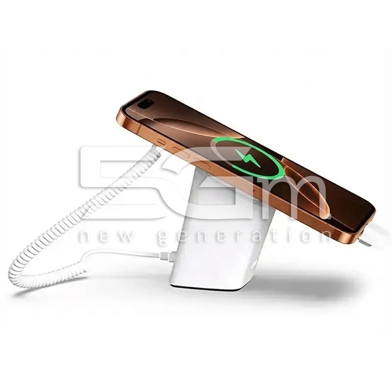 Espositore Smartphone Antifurto Type-C Bianco | Sicurezza Retail | 5G-M