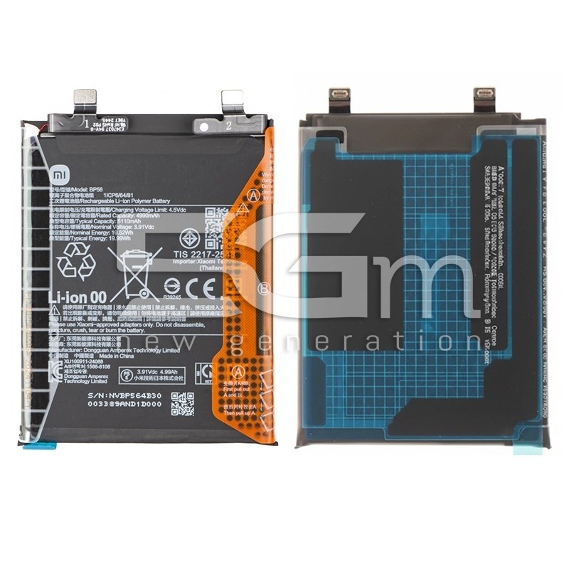 Batteria BP56 55110mAh Xiaomi Redmi Note 14 Pro+ 5G (Ori) | Store Online 5G-M