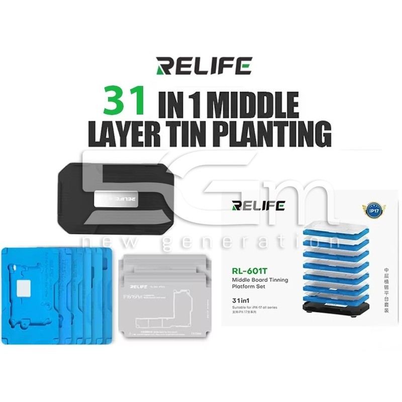 RELIFE RL-601T 18-in-1 Reballing Kit iPhone X-17 Pro Max | 5G-M