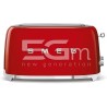 SMEG Toaster TSF02RDEU 50's Style Red