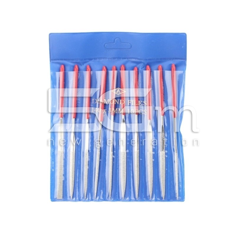 JF-DF1 Set 10 Limes Aiguilles de Précision 3x140mm | 5G-M