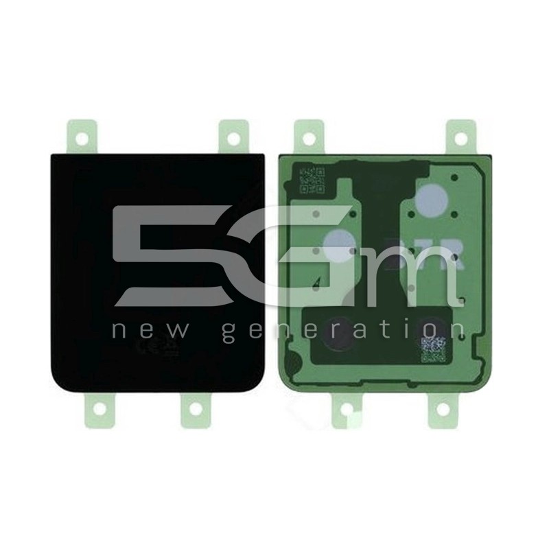 Retro Cover Samsung Galaxy Flip7 FE Nero Originale | Ricambi Smartphone