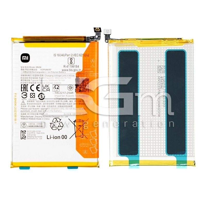 Bateria Original Xiaomi Redmi 12C BN5L 5000mAh | Peças Smartphone 5G-M