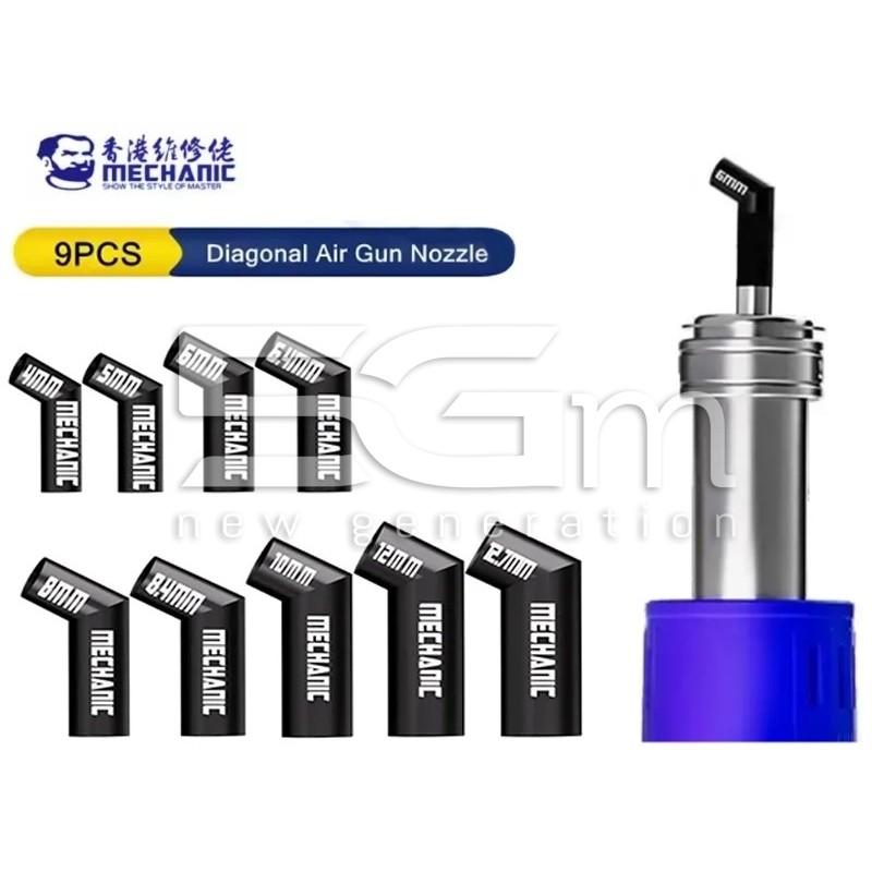 Set 9 Ugelli Angolati Mechanic per Stazioni 861 | 5G-M