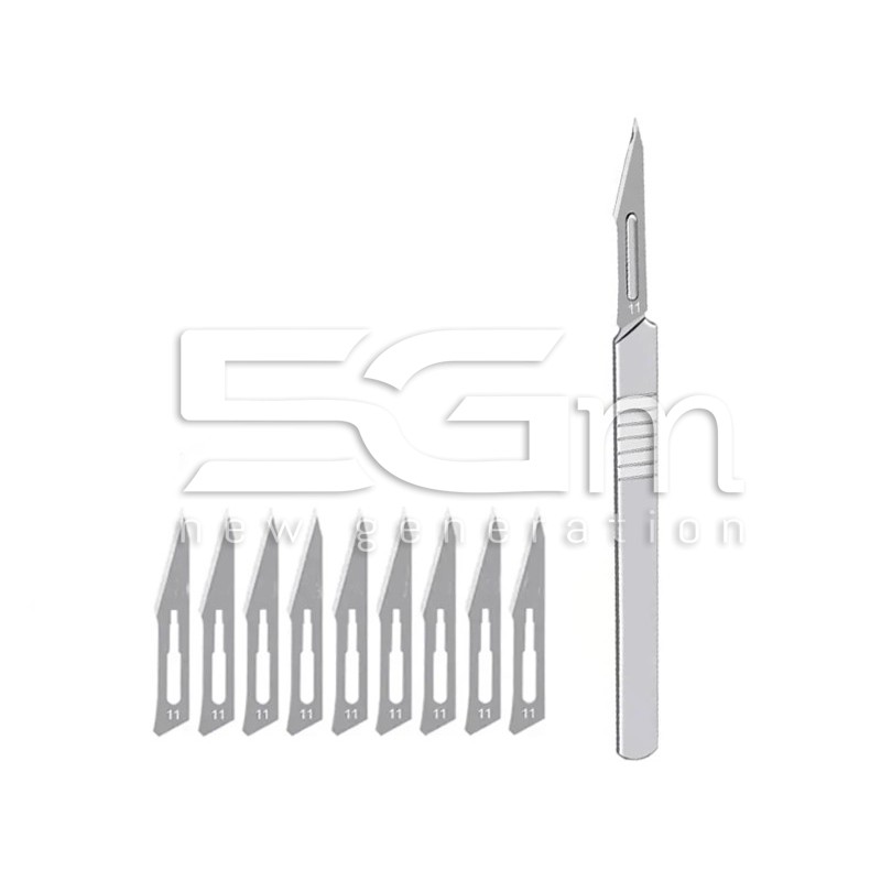 Set 10 Lame Bisturi n.11 Jun Bei per Micro-Saldatura | 5G-M