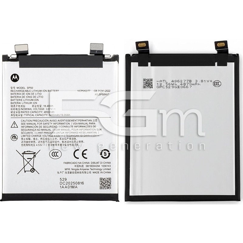 Batteria SP50 Originale Motorola Moto Edge 60 Neo - 5000 mAh