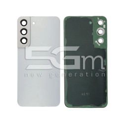 Cache Arrière Blanc + Vitre Caméra Samsung S22 SM-S901 | 5G-M