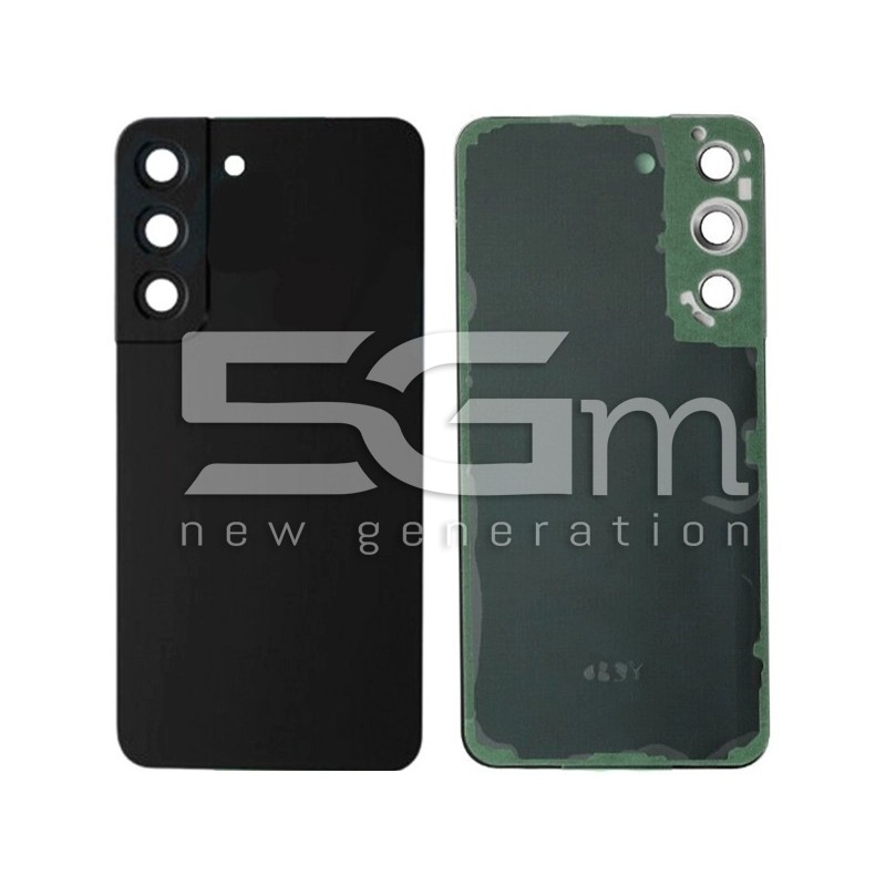 Rear Cover Black + Camera Lens Samsung SM-S901 S22 No Logo | Loja Online 5G-M