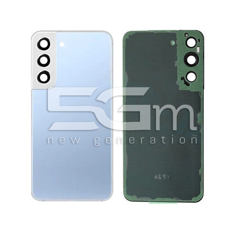 Rear Cover Blue + Camera Lens Samsung SM-S901 S22 No Logo | Loja Online 5G-M