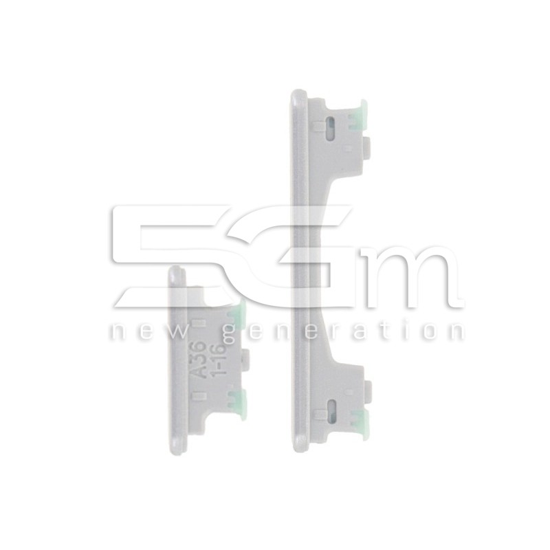 Botões Externos Brancos Samsung A36 5G SM-A366 | 5G-M