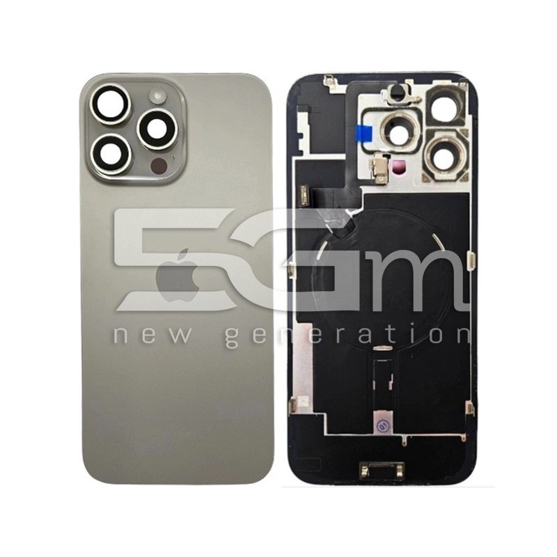 Tampa Traseira Natural Titanium iPhone 16 Pro Max (PULLED) | Original 5G-M