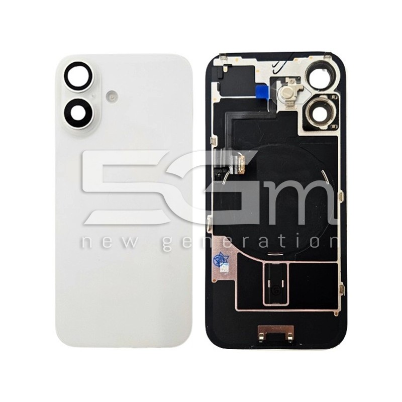 Carcasă Spate Alb iPhone 16 Originală (PULLED) Grad A | 5G-M