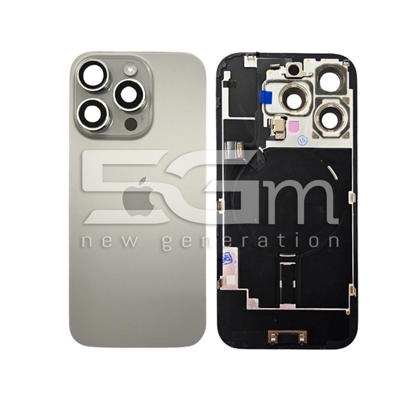 Tampa Traseira Natural Titanium iPhone 16 Pro Original PULLED | 5G-M