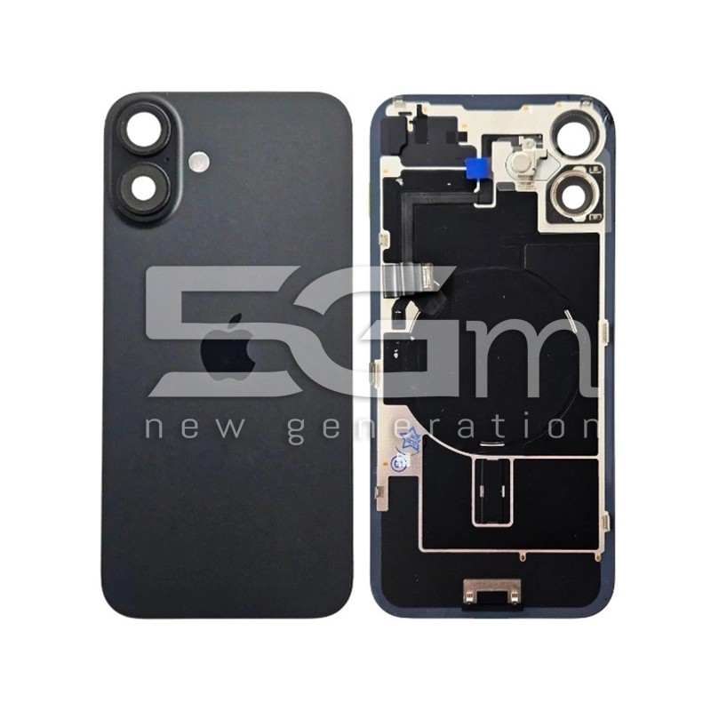 Rückabdeckung Schwarz iPhone 16 Plus Original PULLED Klasse A | 5G-M
