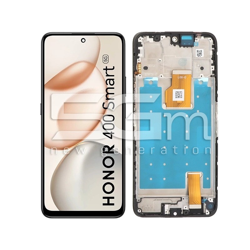 LCD Touch + Rahmen Honor 400 Smart Schwarz | 5G-M