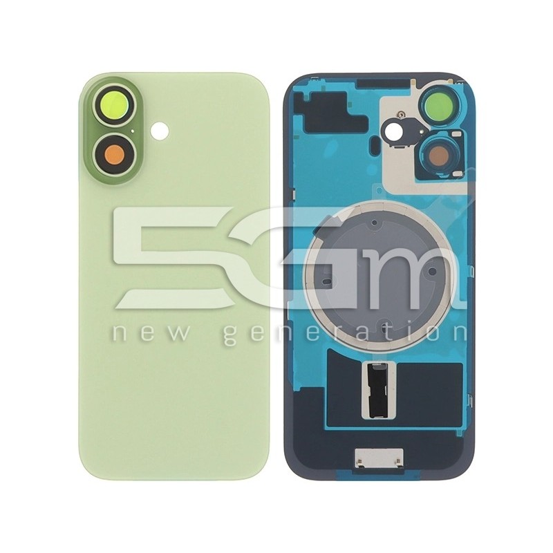 Retro Cover iPhone 17 Sage No Logo | Scocca di Ricambio Professionale
