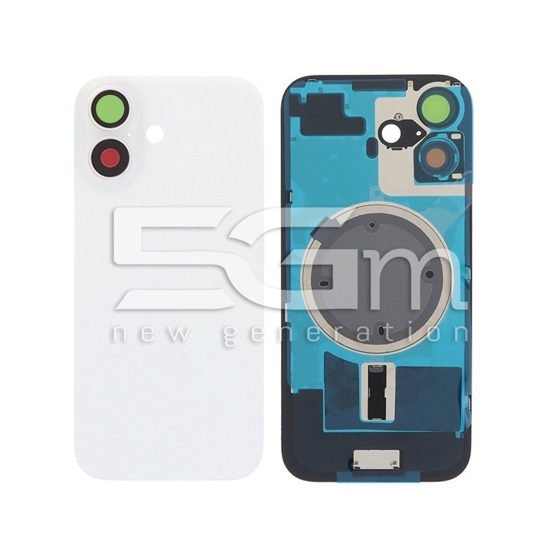 Retro Cover iPhone 17 White No Logo | Scocca di Ricambio Bianca