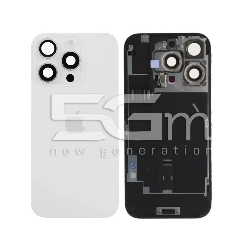 Retro Cover White Titanium iPhone 16 Pro Originale PULLED | 5G-M