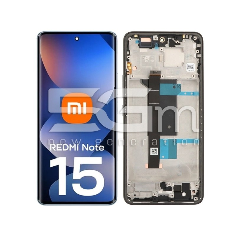 LCD Display + Black Frame Xiaomi Redmi Note 15 Pro 4G | Genuine PULLED