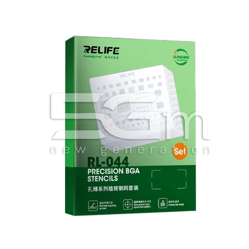 RELIFE RL-044 Pochoir CPU 12-en-1 iPhone 6 - 17 Pro Max