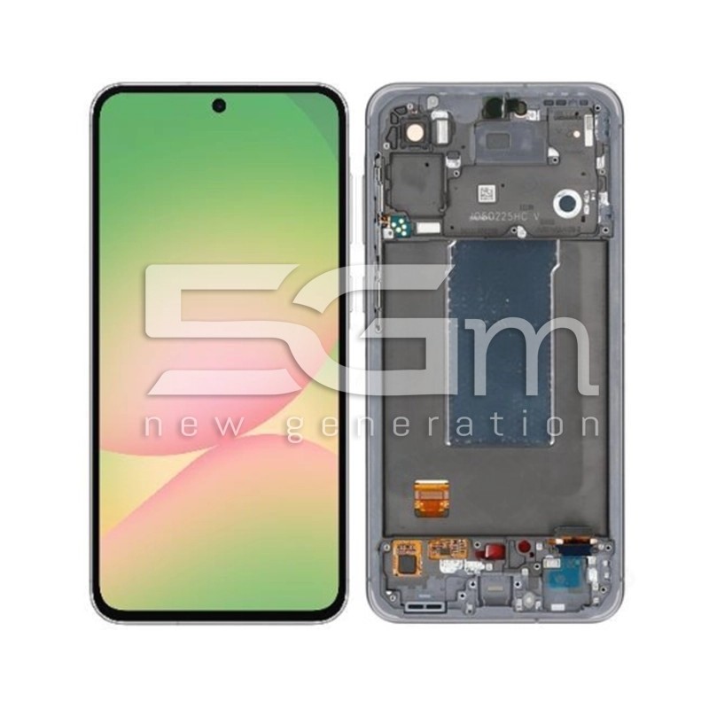 Kijelző Érintőképernyő + Keret Világosszürke Samsung A56 5G Ori | 5G-M