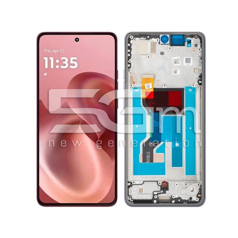 Display Touch + Rahmen Moto G86 Power Cosmic Sky (Ori) | 5G-M.com