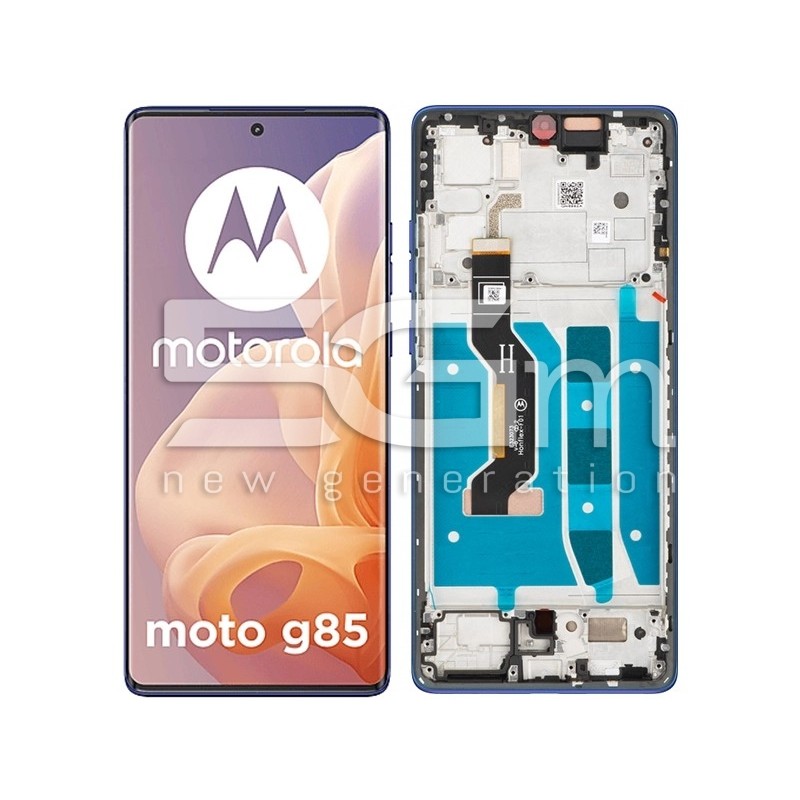Display + Frame for Moto G85 Cobalt Blue (Ori) | 5D68C29587