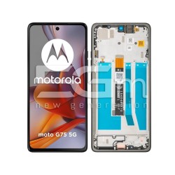 Display + Frame Moto G75 Charcoal Gray (Ori) | 5D68C29069
