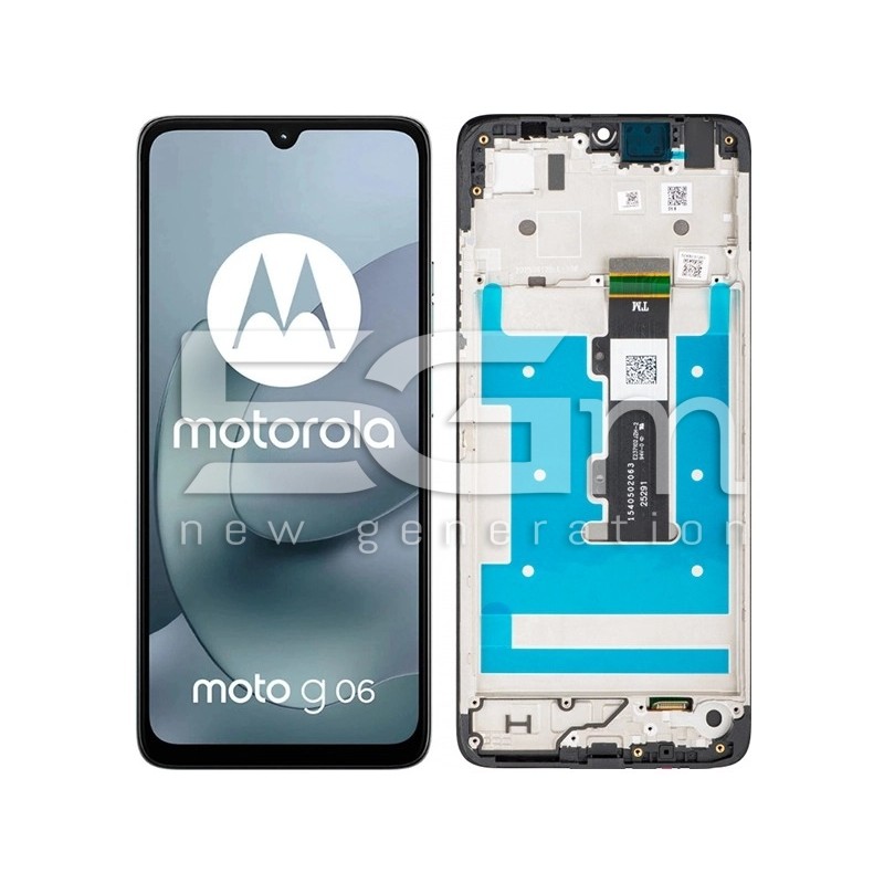 Display Touch + Rahmen Black Moto G06 (Ori) | 5D68C31263