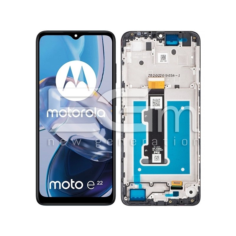 Display + Ramă Moto E22i / E22 Black (Ori) | 5D68C21594