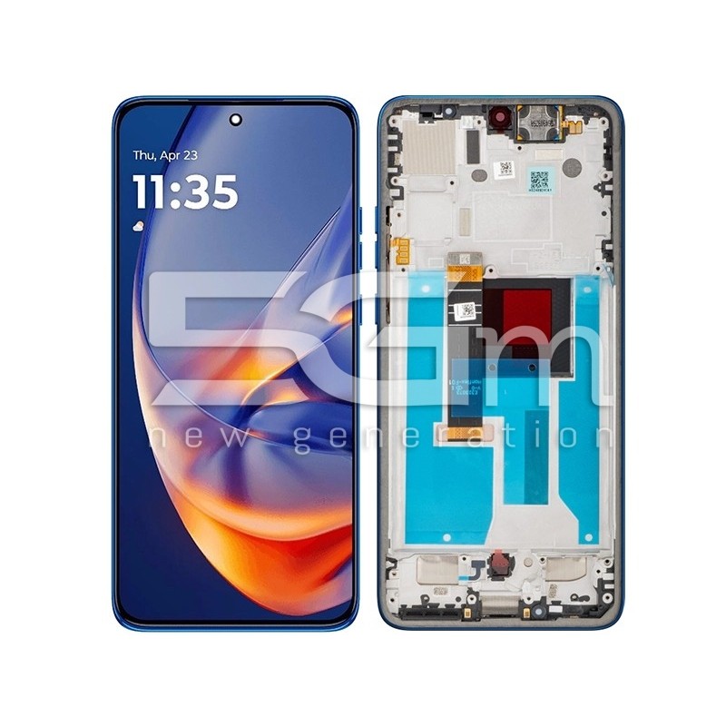 Display + Rahmen Moto Edge 50 Neo Nautical Blue (Ori) | 5D68C28371