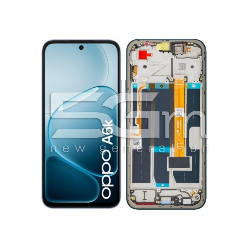OPPO A6 4G Érintőkijelző + Keret Zafírkék (Ori) | 5G-M.com