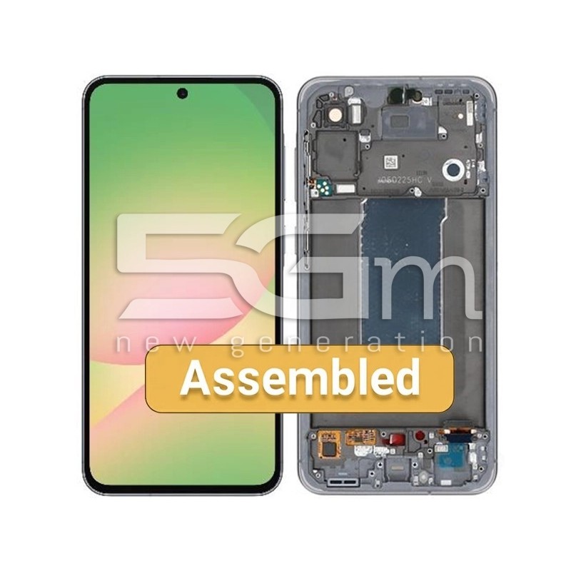 Display Originale Samsung A56 5G A566 Nero + Frame | 5g-m
