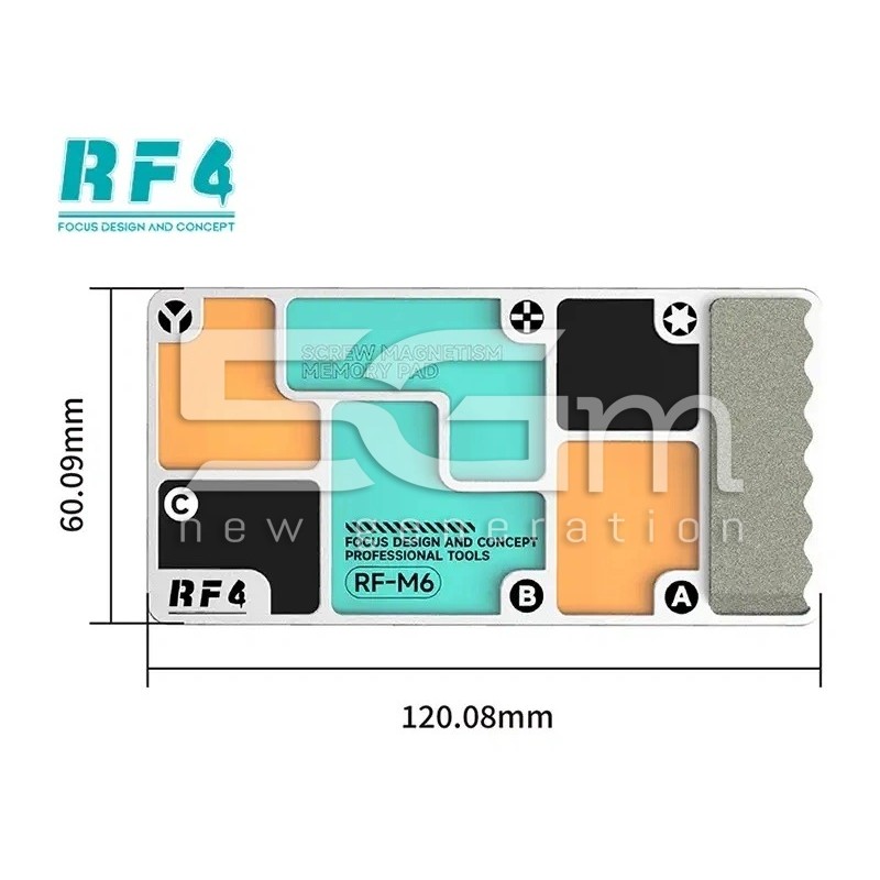 RF4 RF-M6 Organiseur Magnétique Vis avec Pierre à Aiguiser | 5G-M.com