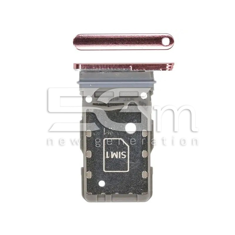 Support Double Carte SIM Rose Samsung S21 5G Ori | 5G-M.com