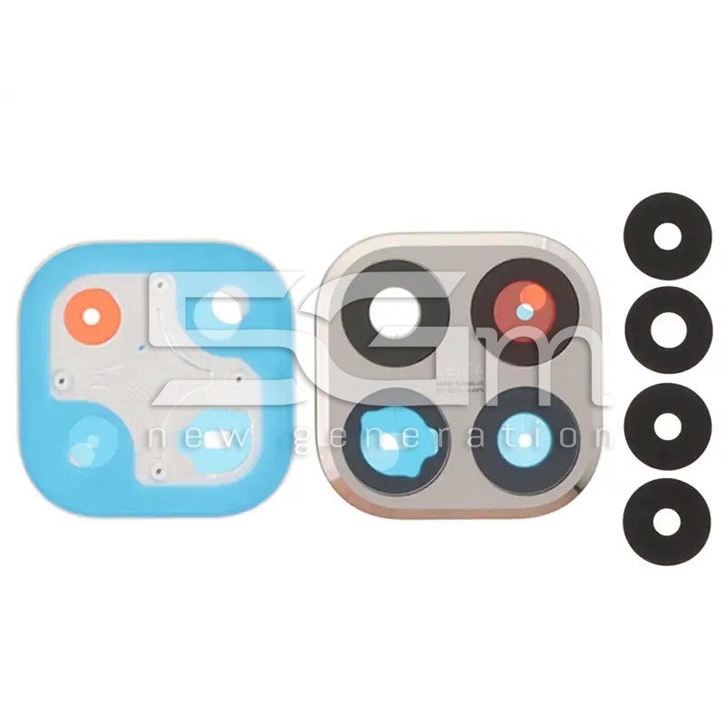 Rear Camera Lenses + Frame Gray for Xiaomi 15T - 5G-M.com