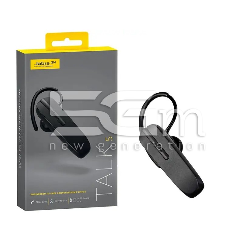 Auricular Jabra Talk 5 Mono Sem Fios - Compatível | 5G-M.com