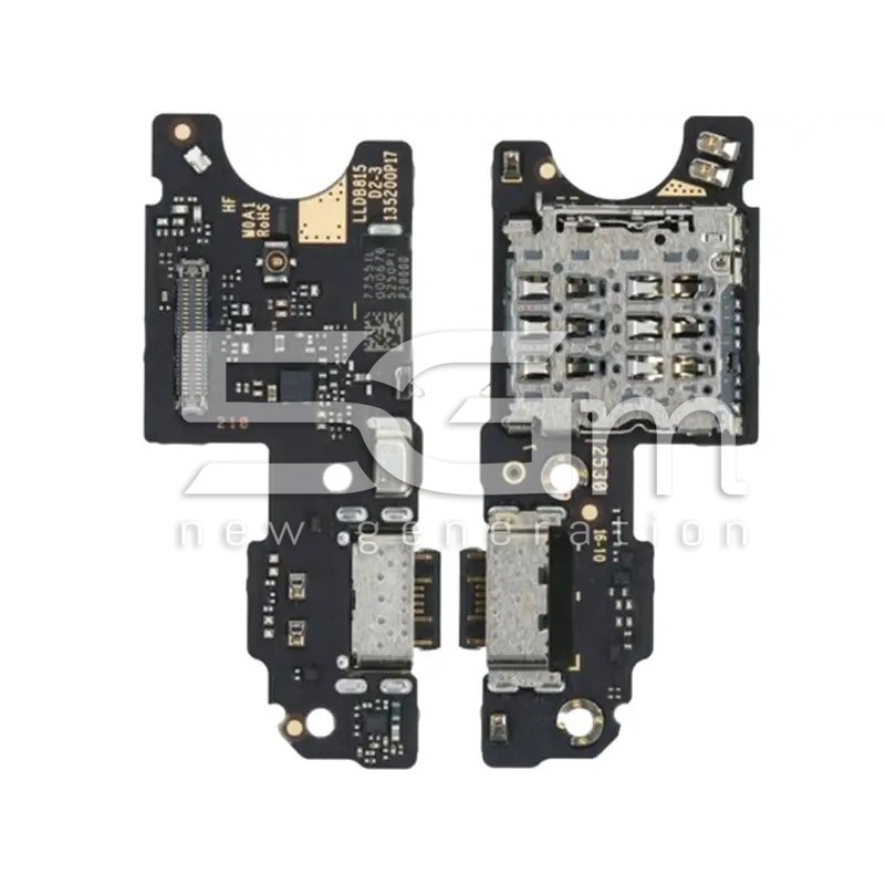 Xiaomi M8 5G / Redmi Note 15 5G Töltőcsatlakozó + Alaplap (Bontott) | 5G-M.com