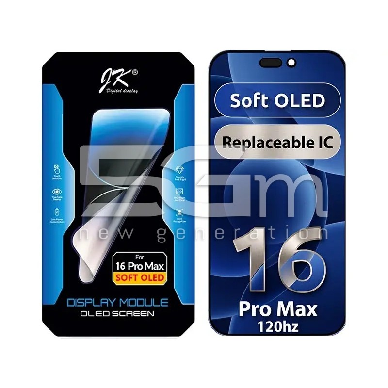 iPhone 16 Pro Max LCD Soft OLED JK (Vervangbare IC) | 5G-M.com