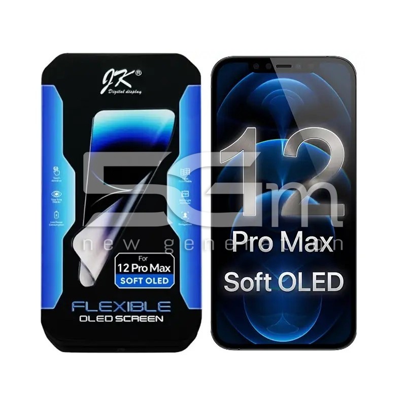 Pantalla iPhone 12 Pro Max Soft Oled JK Repuesto compatible | 5G-M.com