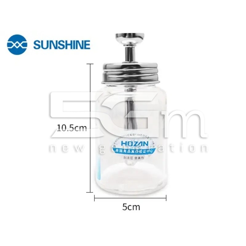 HOZAN Antistatische Glazen Drukfles 100ml voor Solventen | 5G-M.com