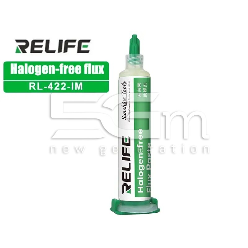 Pasta de Solda Sem Halogéneos RELIFE RL-422-IM | 5G-M