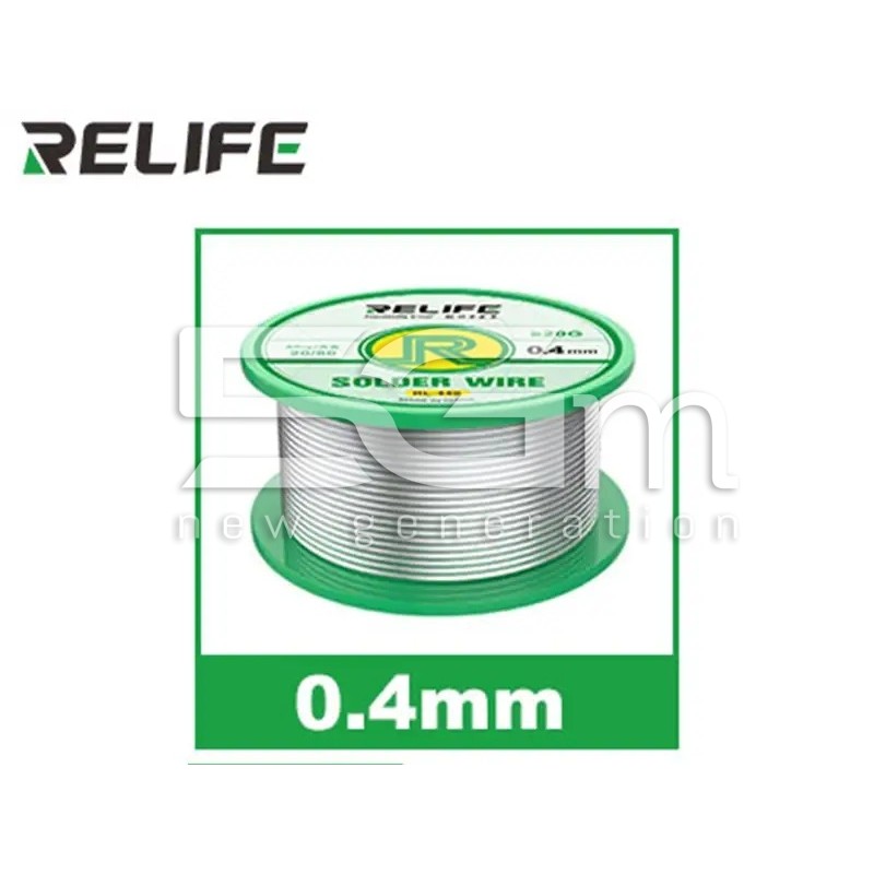 RELIFE RL-440 Lötdraht 0.4mm 20g | Hochrein & Bleifrei | 5G-M
